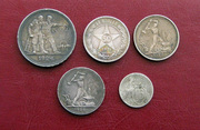 Комплект серебряных монет СССР 1921-1931гг.