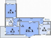 Продам 3х комнатную квартиру,  Одесская,  улучшенной планировки 