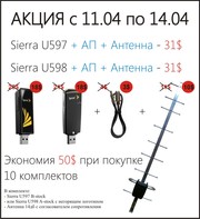 Комплект CDMA Sierra 597(598)   антенны   АП