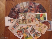 Продам рисованные и обычные открытки 50-60 годов