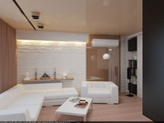Индивидуальный дизайн квартир,  3D визуализация,  чертежи. 