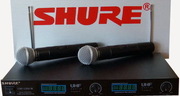 Shure Радиосистема  LX88(3) 2 радиомикрофона SM58 цифр.дисплей