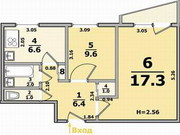 Продам 2-к. кв. на Алексеевке,  круг 38 троллейбуса лесная сторона