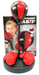 Детский боксерский спортивный набор с регулируемой стойкой (боксерская